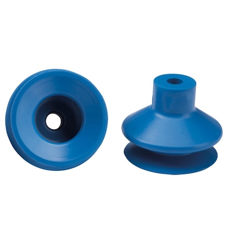 Fipa Bellows vacuum cup diam. 22 mm, Thermalon blue 60 Degrees Shore 23.022.239.19